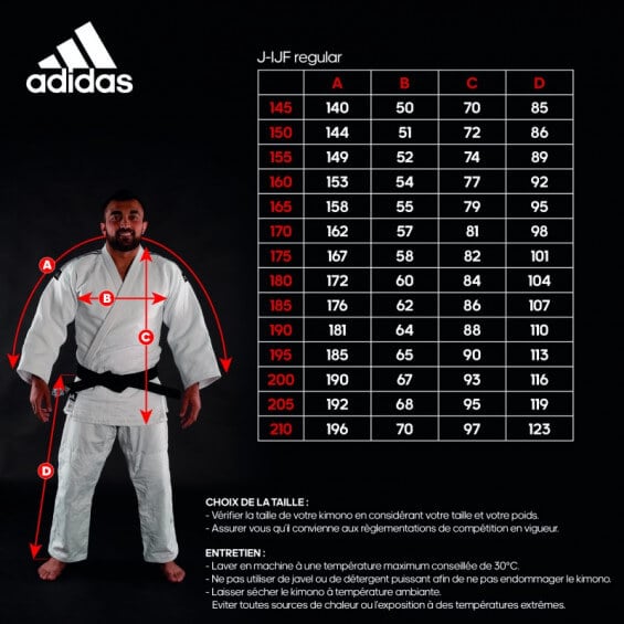 guide-taille-kimono-de-judo-champion-ii-ijf-adidas