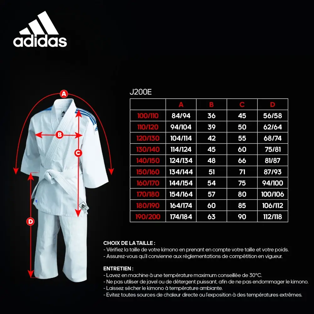 guide-taille-kimono-judo-adidas-enfant